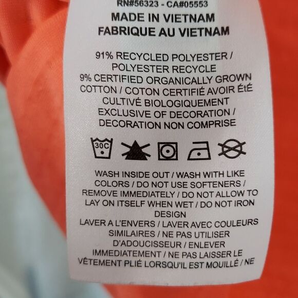 Nike x Peloton Neon Orange Dri-Fit T Shirt Sz L - Picture 5 of 6